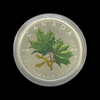 2002 Canadian Coloured Maple Leaf 1oz Silver Coin – 99.99% Pure Silver