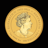 2024 Australian Lunar Year of the Dragon 1oz gold bullion coin reverse featuring Queen Elizabeth II memorial portrait and 100 Dollars denomination