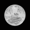 2025 Perth Mint Lunar Year of the Snake 1oz silver bullion coin featuring coiled snake design