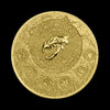 2026 Germania Mint Megafauna Cave Lion 1oz gold coin reverse featuring cave lion skull and Republic of Liberia design