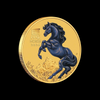 2026 Australian Lunar Series III Year of the Horse 1/10oz Coloured Gold Bullion Coin