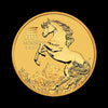 2026 Australian Lunar Year of the Horse 1.2oz gold bullion coin featuring rearing horse design