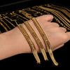 Japanese - Made 18K Gold Heart Biz Bracelet – Unisex – 17.95g