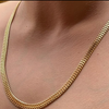 Japanese-Made 18K Gold Heart Biz Necklace – Unisex 49.91g