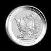 2025 Australian Wedge-Tailed Eagle 1oz 9999 fine silver coin angled view featuring detailed eagle design
