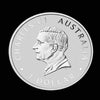 2025 Australian Wedge-Tailed Eagle 1oz silver coin reverse featuring King Charles III portrait and 1 Dollar denomination
