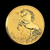 2026 Australian Lunar Series III Year of the Horse 1.2oz gold bullion coin featuring rearing horse design