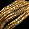 Japanese 12-Cut 18K Gold Kihei Necklace – 167.50g 70cm Unisex