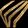 Japanese 12-Cut 18K Gold Kihei Necklace – 100g 60cm Unisex