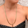 Japanese 12-Cut 18K Gold Kihei Necklace – 70.62g 70cm Unisex