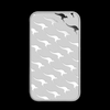 Perth Mint Kangaroo 1oz silver minted bar reverse featuring repeating kangaroo design