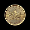 Canadian Maple Leaf 1/10 oz Gold Coin reverse – 999.9 fine gold